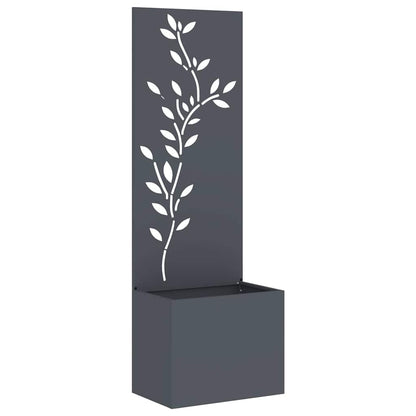 Tuin Privacy Screen Bloemen Antraciet 50 x 32 x 150 cm