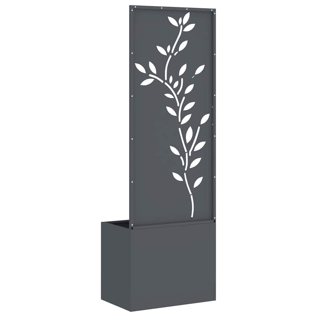 Tuin Privacy Screen Bloemen Antraciet 50 x 32 x 150 cm