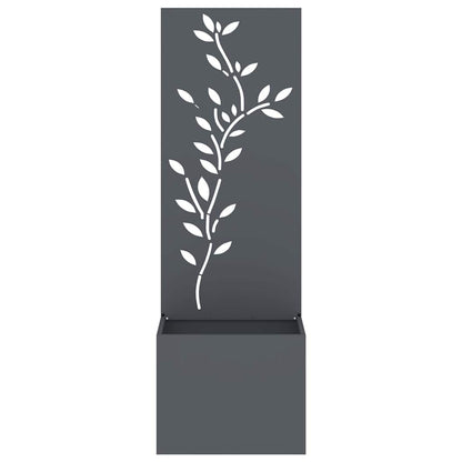 Tuin Privacy Screen Bloemen Antraciet 50 x 32 x 150 cm