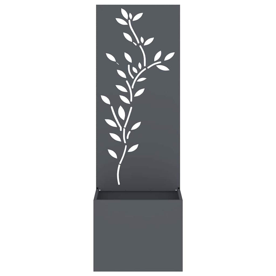 Tuin Privacy Screen Bloemen Antraciet 50 x 32 x 150 cm