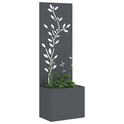 Tuin Privacy Screen Bloemen Antraciet 50 x 32 x 150 cm