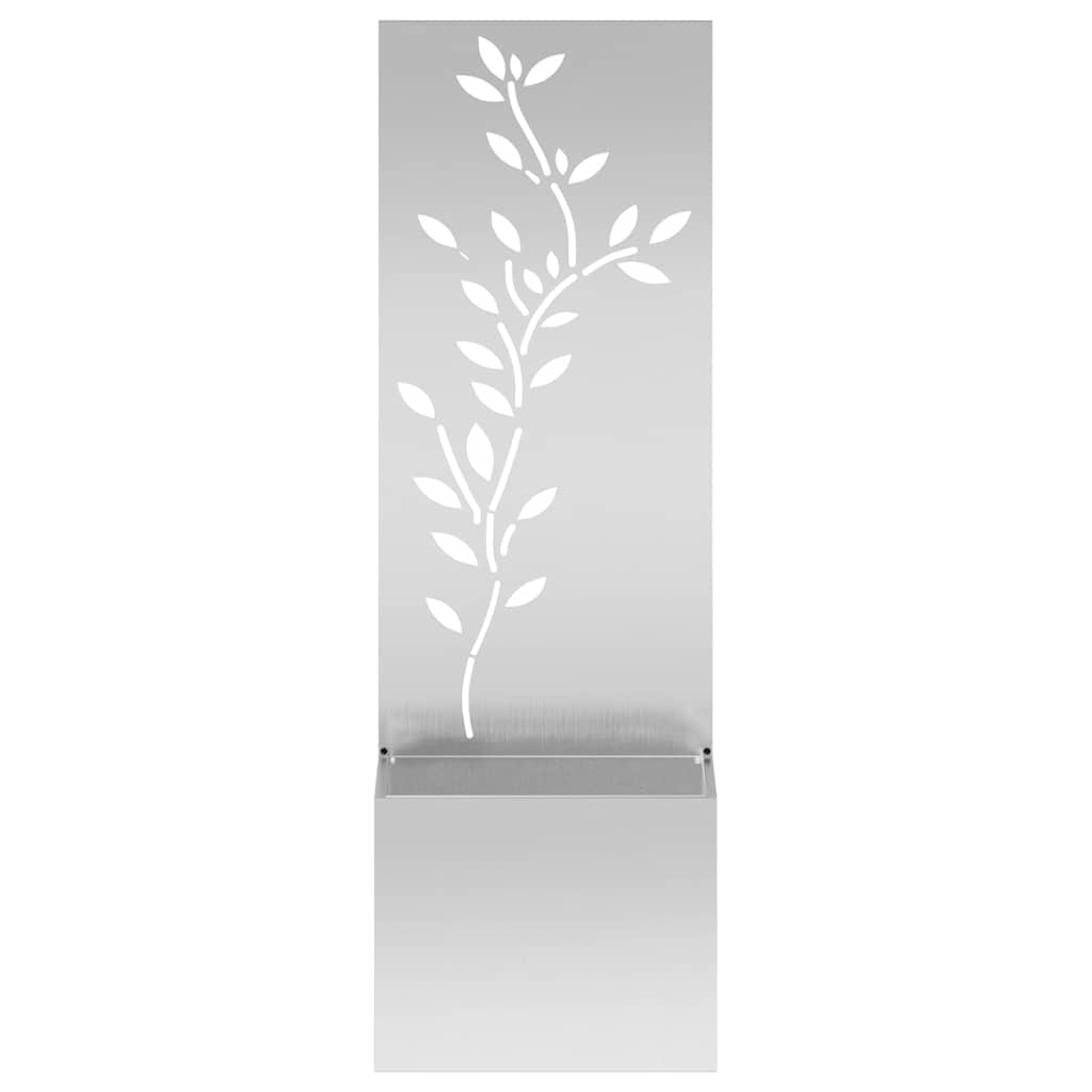 Tuin Privacy Screen Bloemen Zilver 50 x 32 x 150 cm