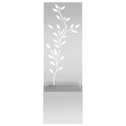 Tuin Privacy Screen Bloemen Zilver 50 x 32 x 150 cm