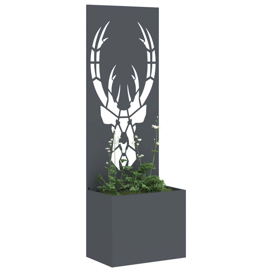 Tuinplant met Decoratief Paneel Antraciet 50 x 140 cm