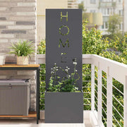 Tuinpaneel decoratief 50x140 cm antraciet