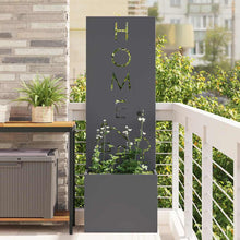 Tuinplant met Decoratief Paneel Antraciet 50 x 140 cm