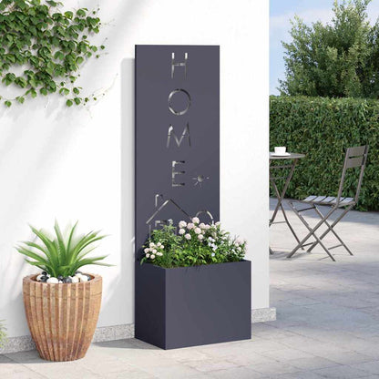 Tuinplant met Decoratief Paneel Antraciet 50 x 140 cm