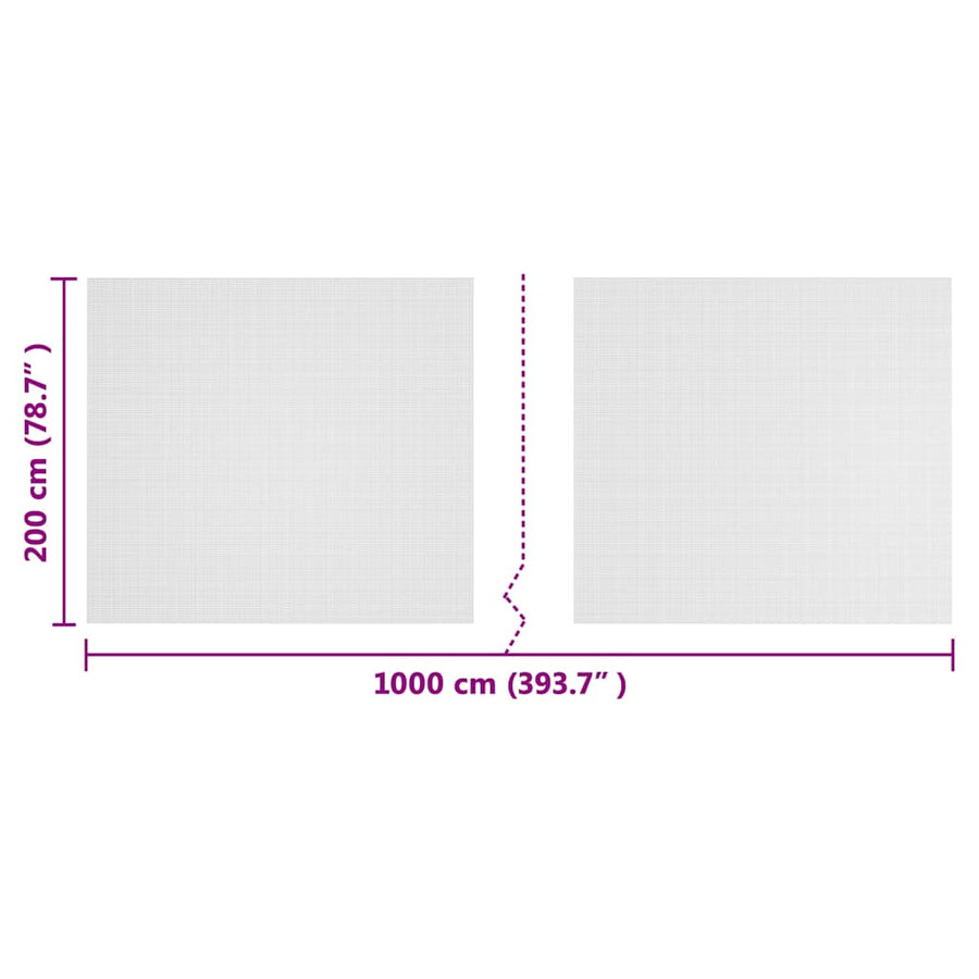 Insecten Net Wit 2 x 10 m HDPE