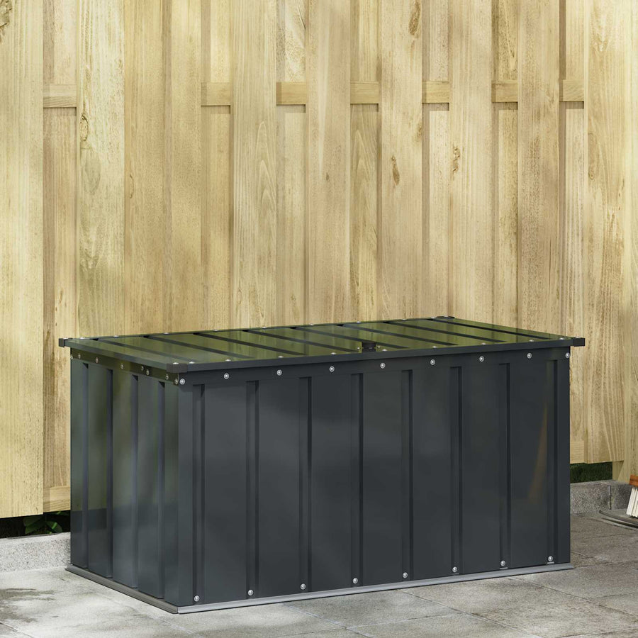 Tuinopslagdoos Zwart 101 x 56,5 x 50 cm Staal