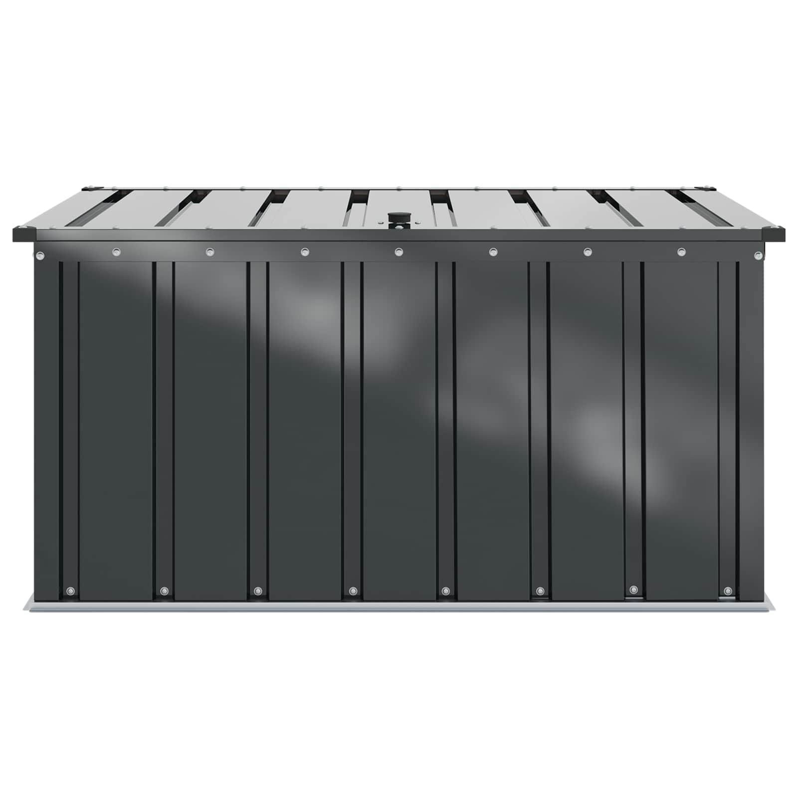 Tuinopslagdoos Zwart 101 x 56,5 x 50 cm Staal