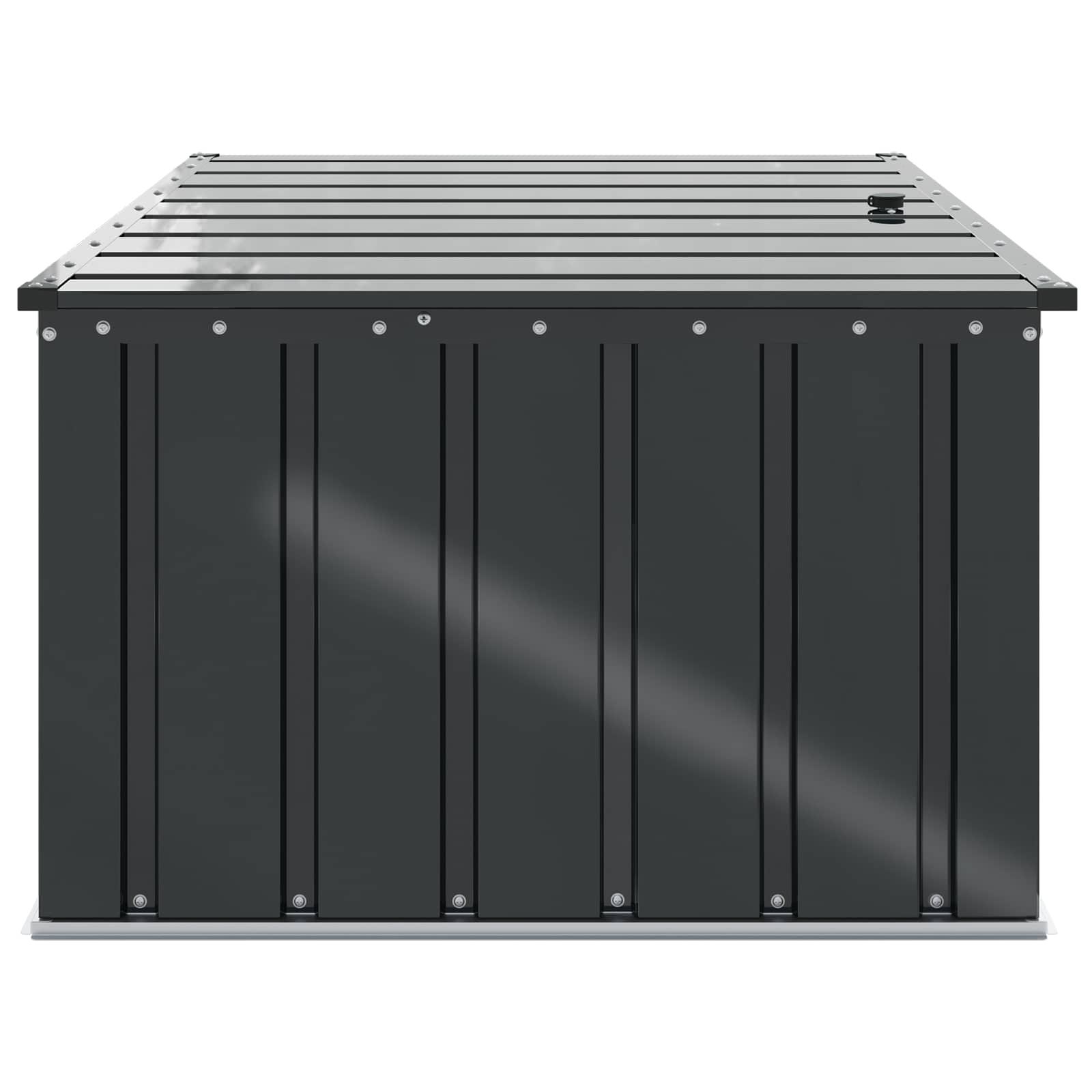 Tuinopslagdoos Zwart 101 x 82 x 50 cm Staal