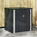 Tuinopbergbox 101,5x82x100 cm staal zwart