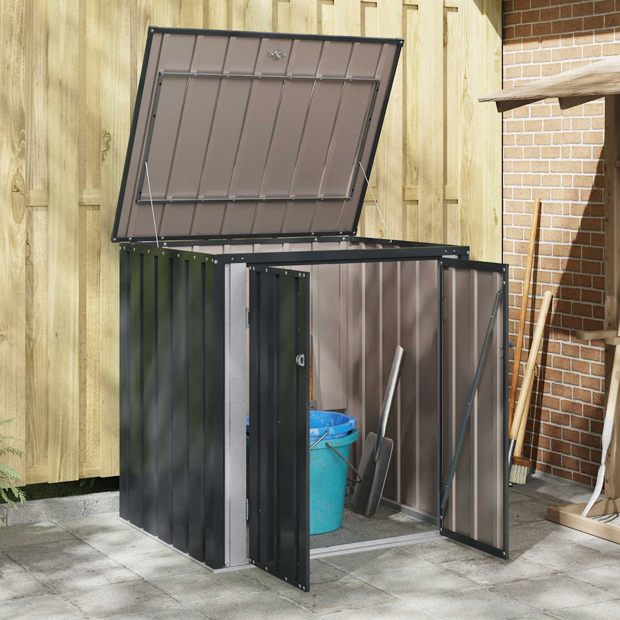 Tuinopslagdoos Zwart 101,5 x 82 x 100 cm Staal