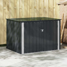 Tuinopslagdoos Zwart 151,5 x 107 x 100 cm Staal