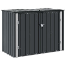 Tuinopslagdoos Zwart 151,5 x 82 x 110,5 cm Staal