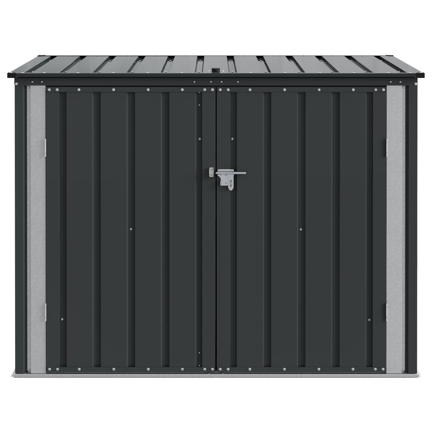Tuinopslagdoos Zwart 151,5 x 82 x 110,5 cm Staal