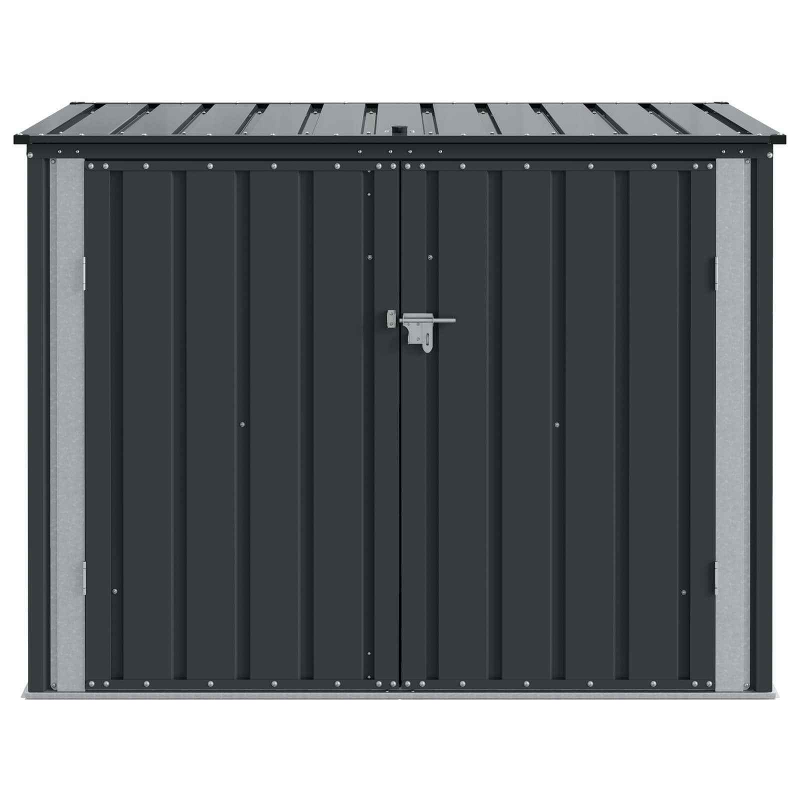 Tuinopslagdoos Zwart 151,5 x 82 x 110,5 cm Staal