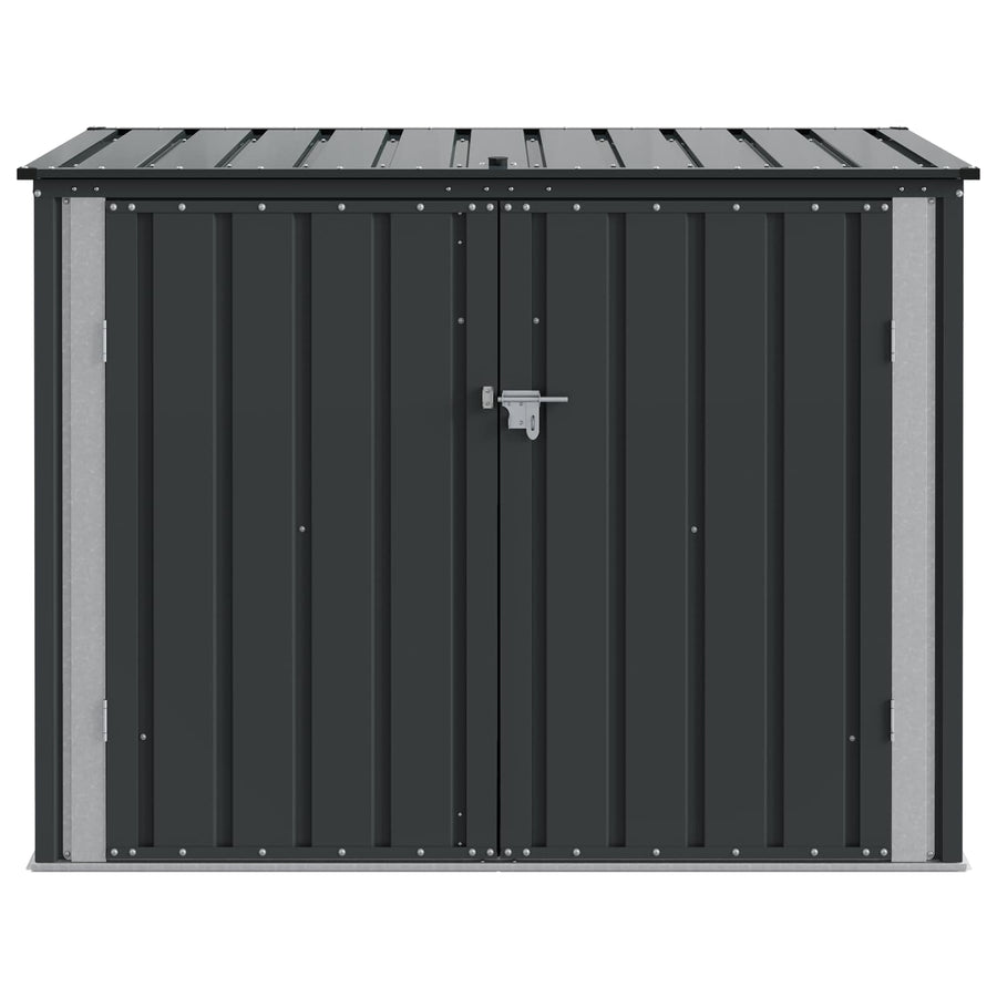 Tuinopslagdoos Zwart 151,5 x 82 x 110,5 cm Staal