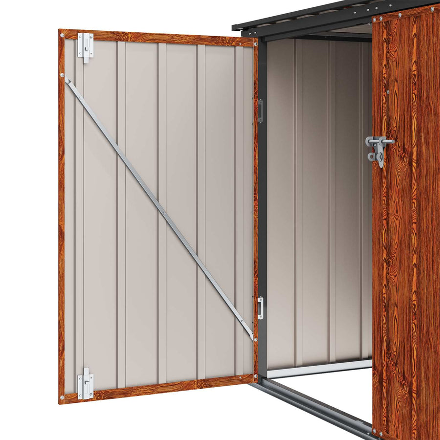 Tuinopslagdoos Bruin 151,5 x 82 x 110,5 cm Staal