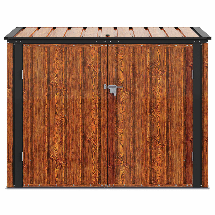 Tuinopslagdoos Bruin 151,5 x 82 x 110,5 cm Staal