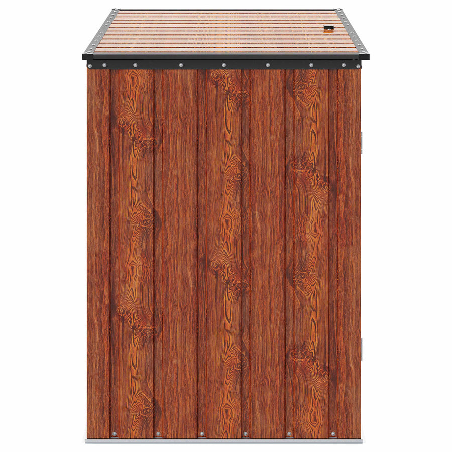 Tuinopslagdoos Bruin 151,5 x 82 x 110,5 cm Staal