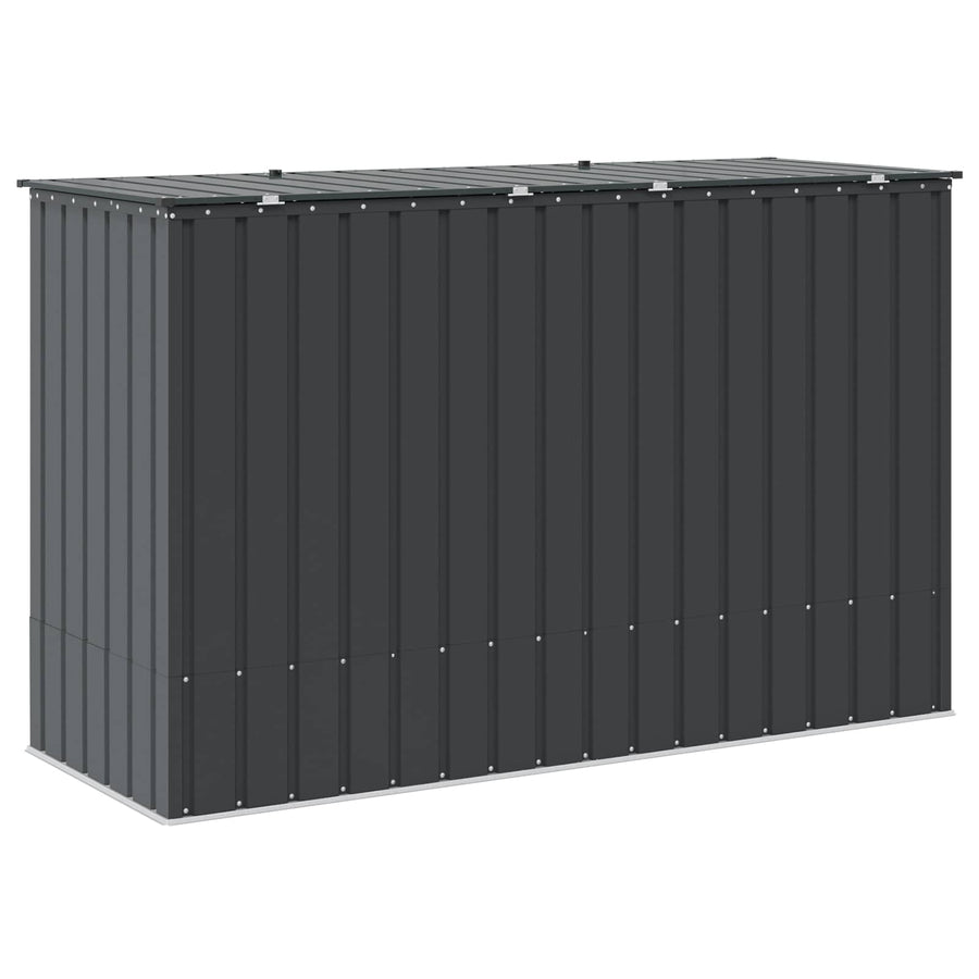 Tuinopslagdoos Zwart 214 x 82 x 132 cm Staal