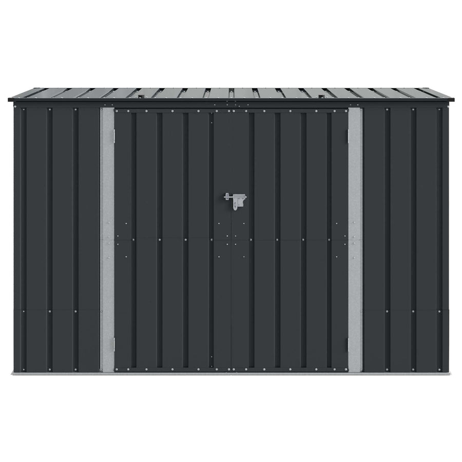 Tuinopslagdoos Zwart 214 x 82 x 132 cm Staal