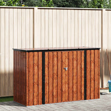 Tuinopslagdoos Bruin 214 x 82 x 132 cm Staal