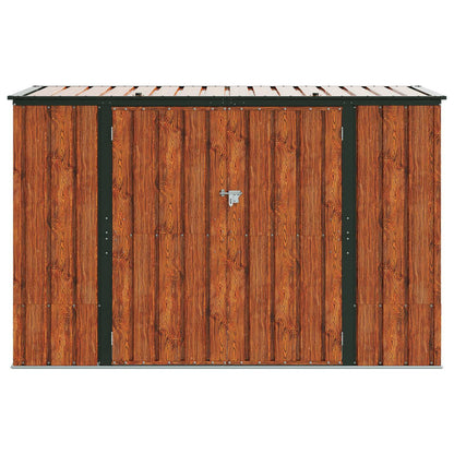 Tuinopslagdoos Bruin 214 x 82 x 132 cm Staal