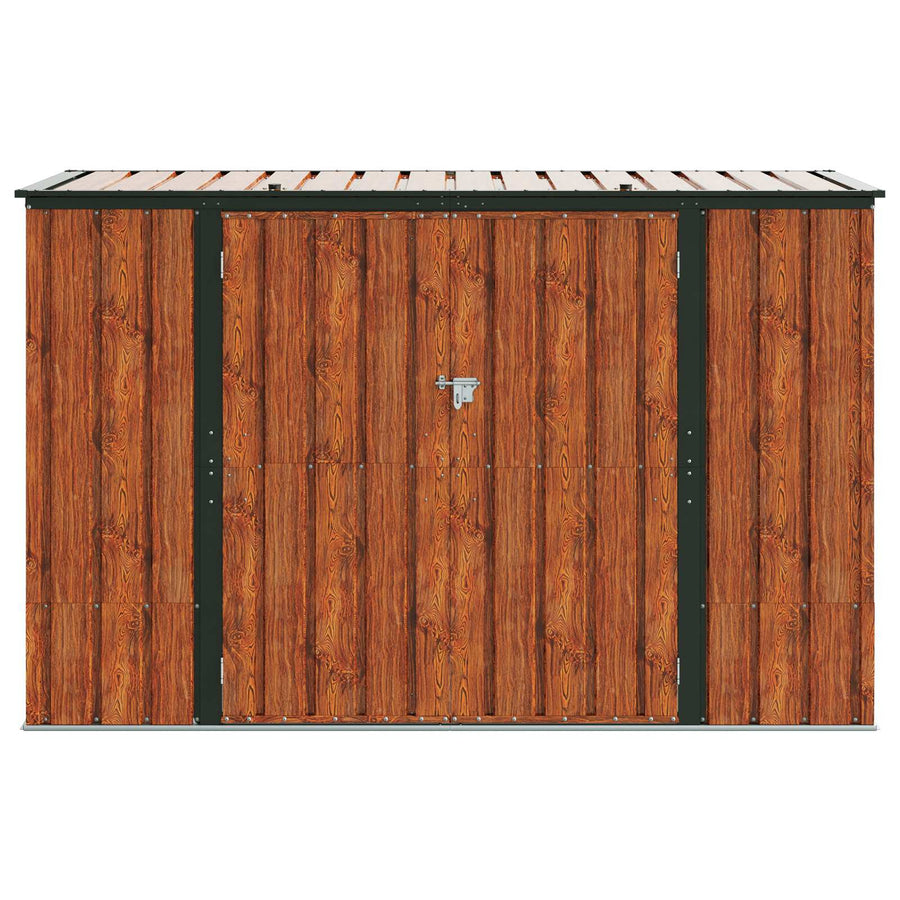 Tuinopslagdoos Bruin 214 x 82 x 132 cm Staal