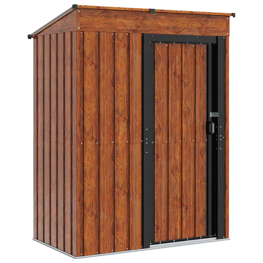 Tuinhuisjes Bruin 137 x 81 x 180 cm Metaal