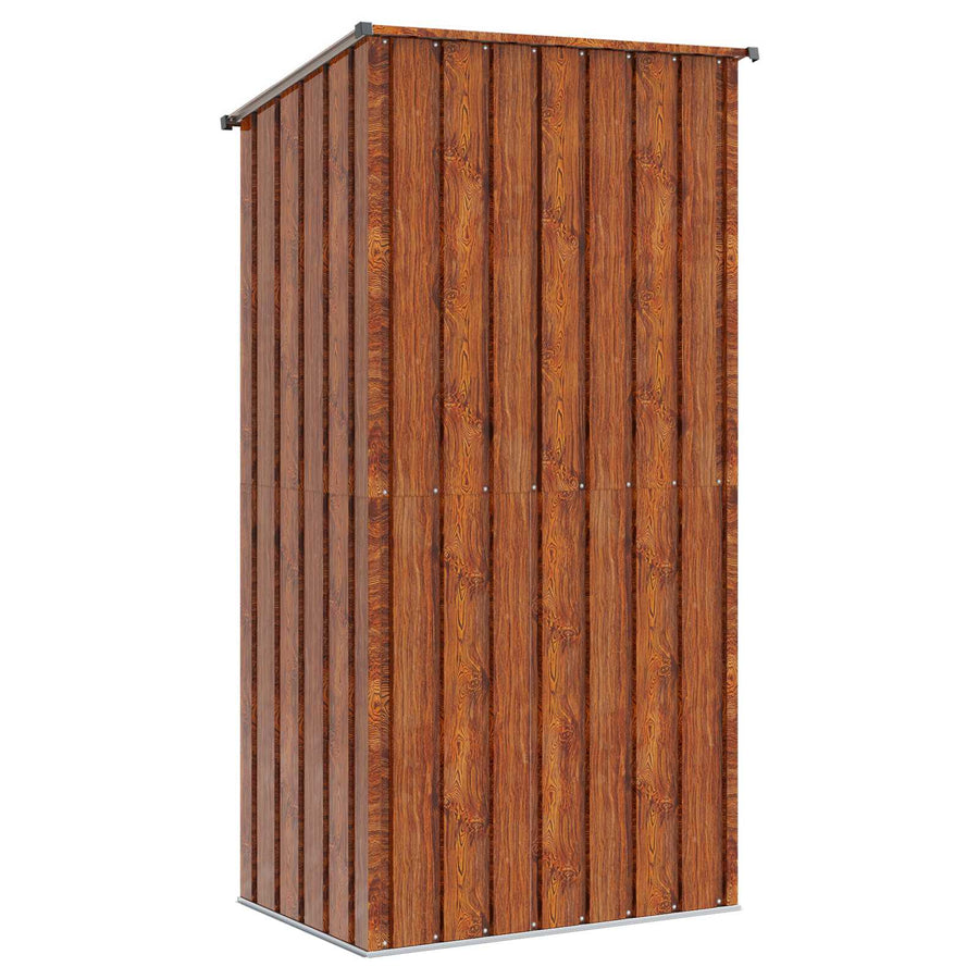 Tuinhuisjes Bruin 103 x 74 x 200 cm Metaal