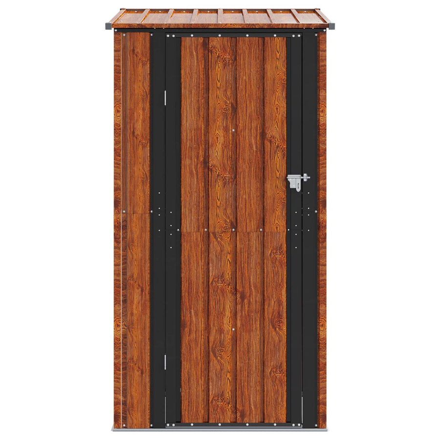 Tuinhuisjes Bruin 103 x 74 x 200 cm Metaal