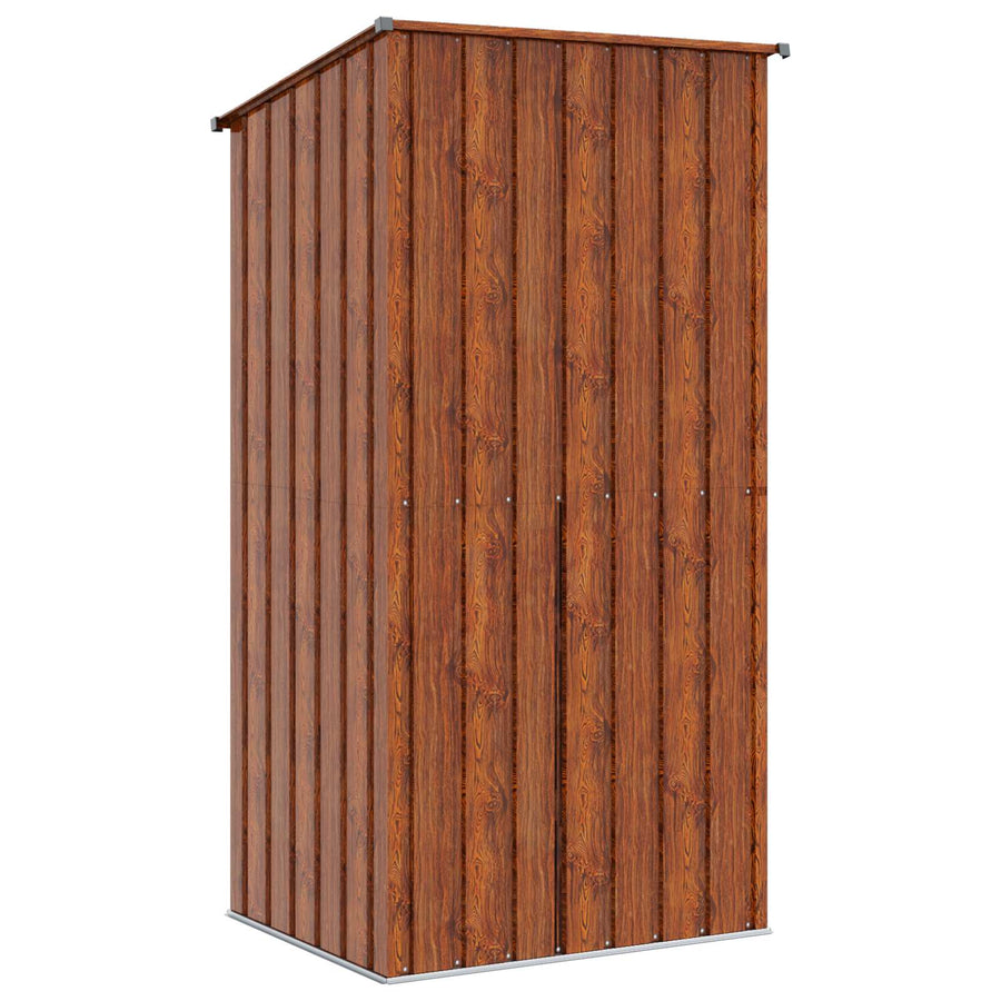 Tuinhuisjes Bruin 103 x 86 x 200 cm Metaal