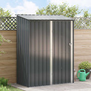 Tuinhuis metaal antraciet 153,5x86x200 cm