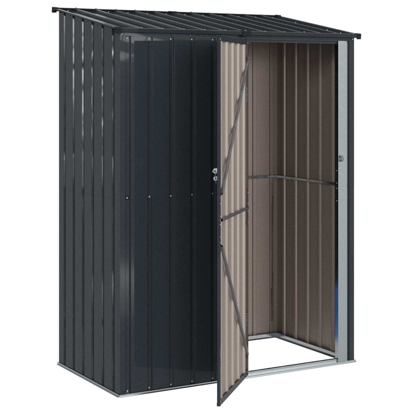 Tuinhuisjes Antraciet 153,5 x 86 x 200 cm Metaal