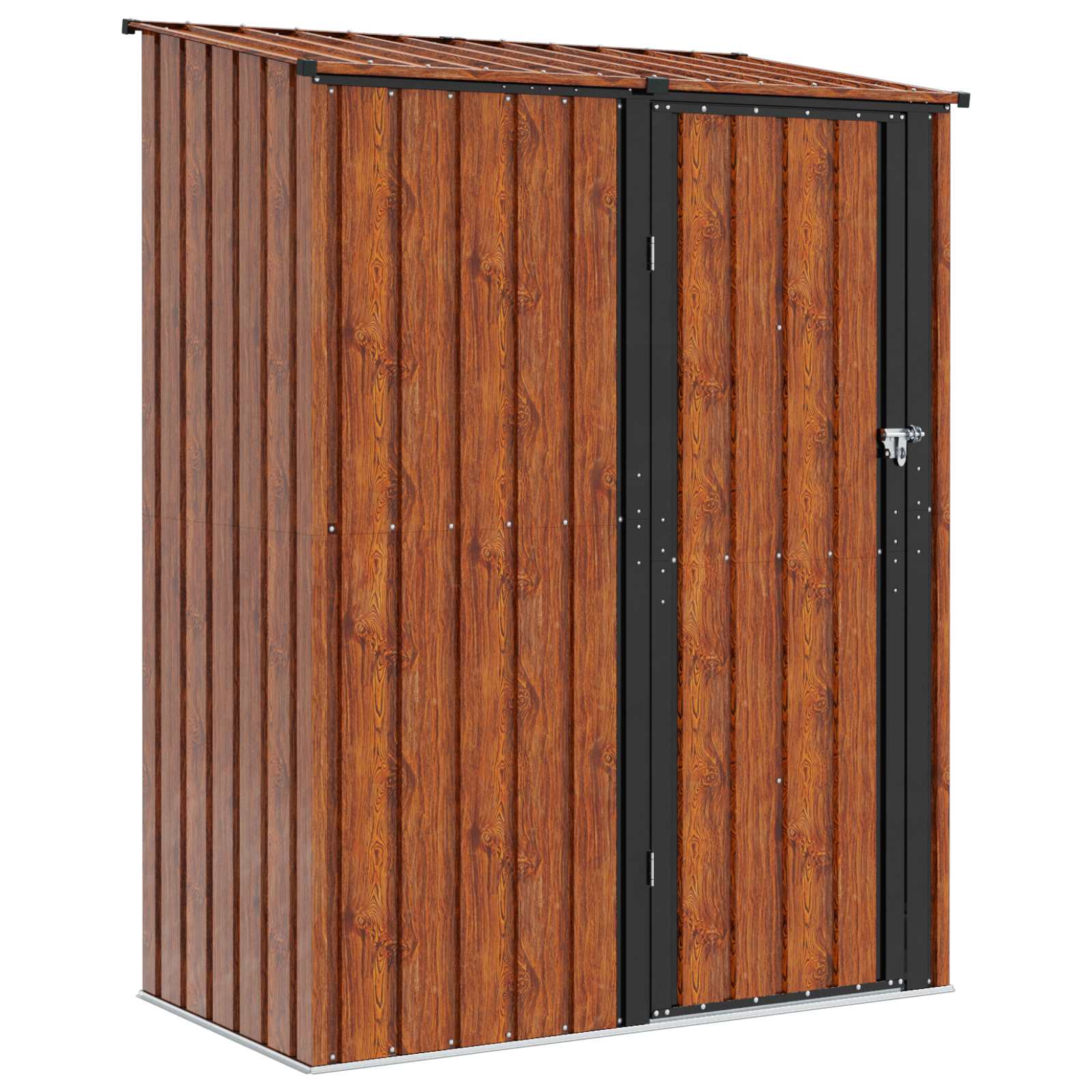 Tuinhuisjes Bruin 153,5 x 86 x 200 cm Metaal
