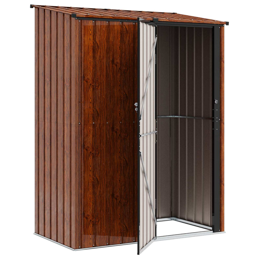 Tuinhuisjes Bruin 153,5 x 86 x 200 cm Metaal