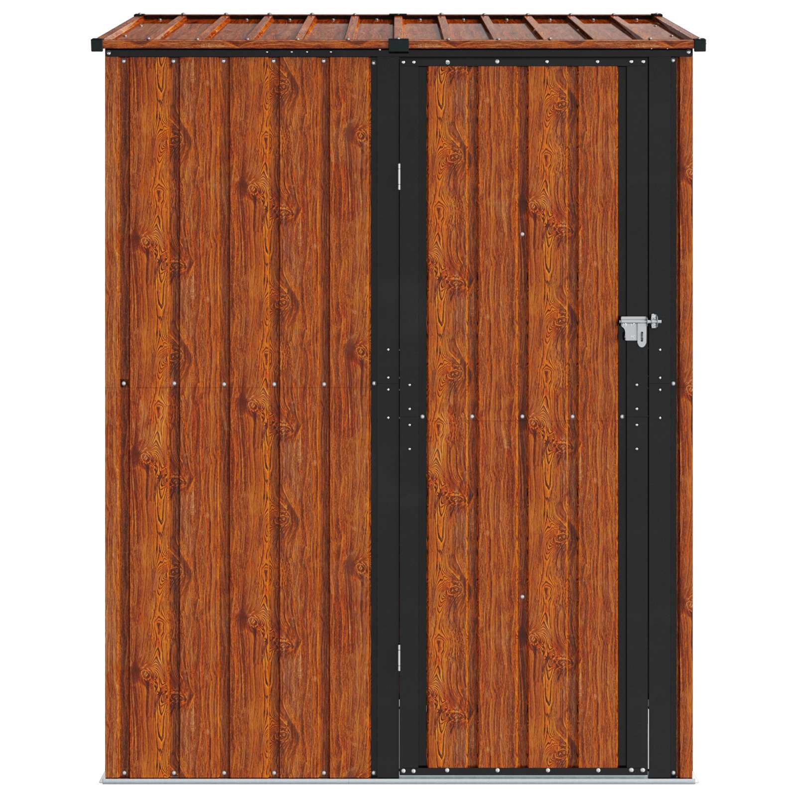 Tuinhuisjes Bruin 153,5 x 86 x 200 cm Metaal