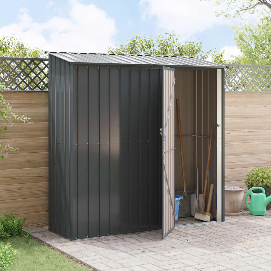 Tuinhuisjes Antraciet 203,5 x 73 x 200 cm Metaal