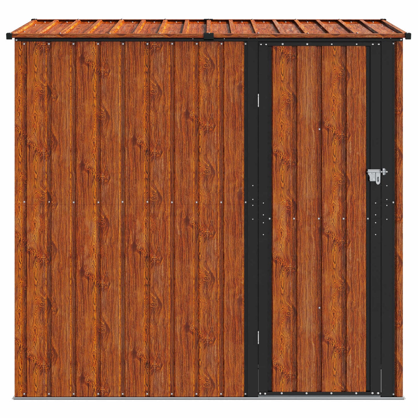 Tuinhuisjes Bruin 203,5 x 73 x 200 cm Metaal