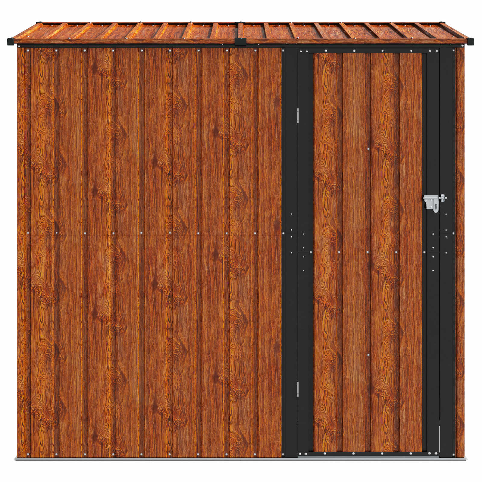 Tuinhuisjes Bruin 203,5 x 73 x 200 cm Metaal