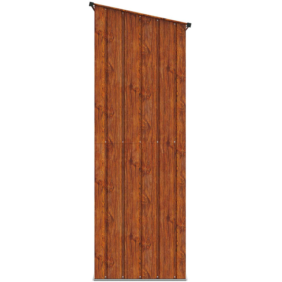 Tuinhuisjes Bruin 203,5 x 73 x 200 cm Metaal