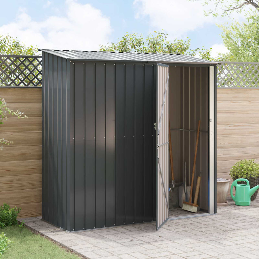 Tuinhuisjes Antraciet 203 x 85,5 x 200 cm Metaal