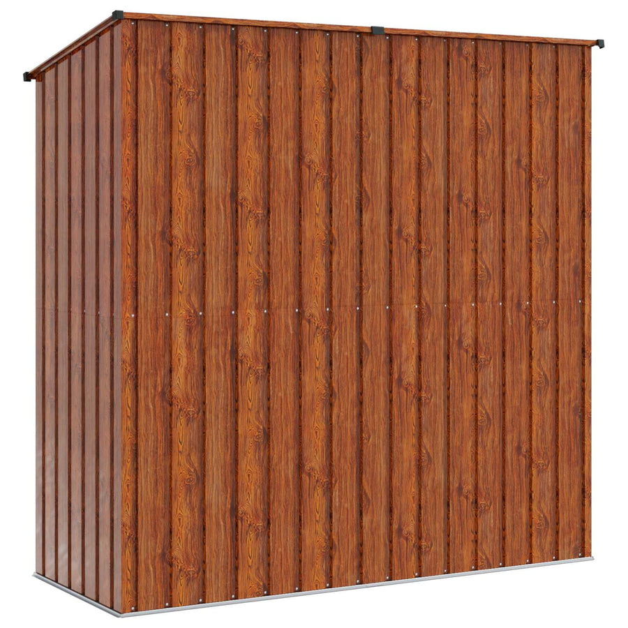 Tuinhuisjes Bruin 203 x 85,5 x 200 cm Metaal