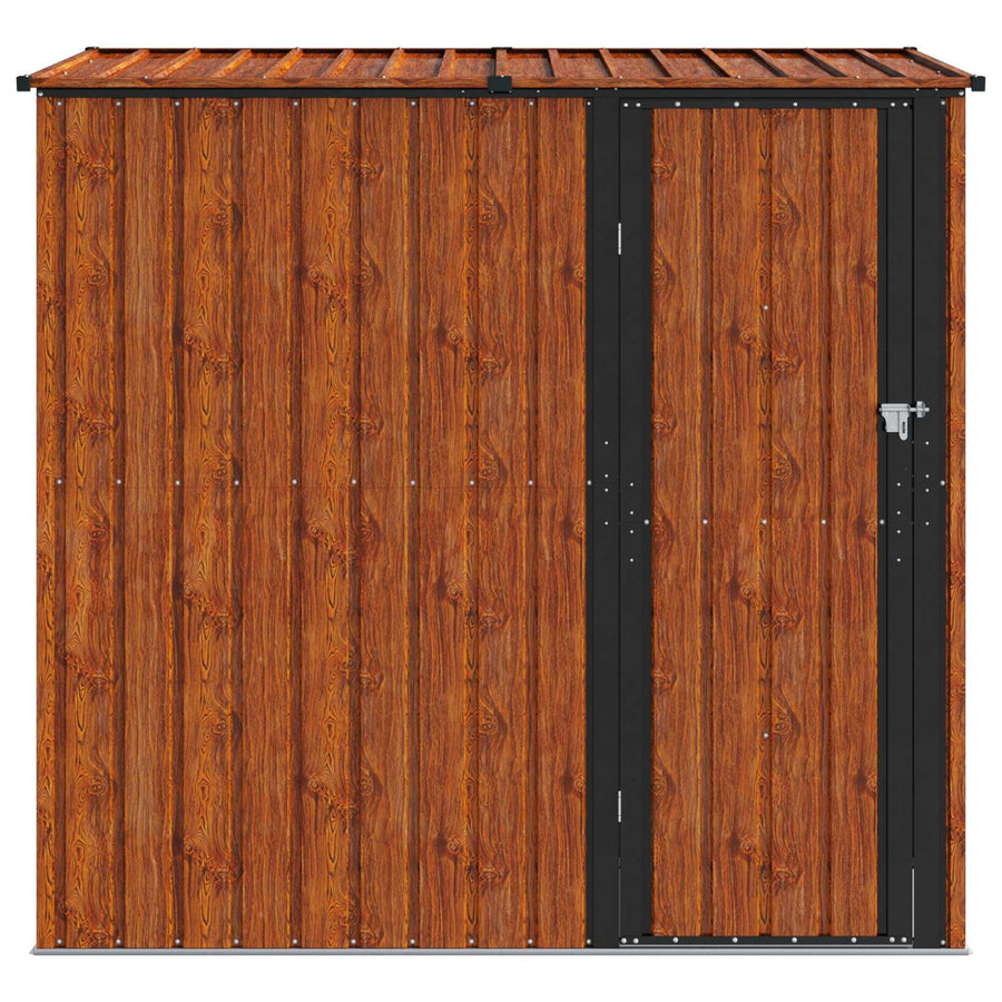 Tuinhuisjes Bruin 203 x 85,5 x 200 cm Metaal