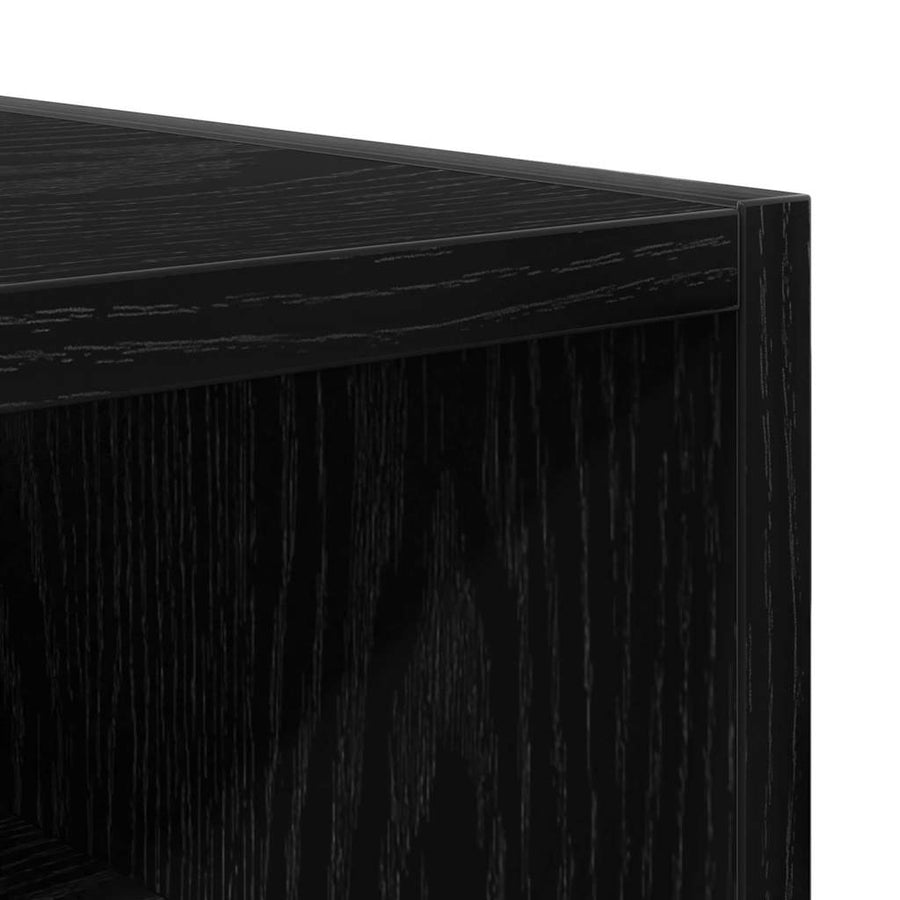 Hangkast Riga Zwart eiken 20 x 29,5 x 60 cm Bewerkt hout