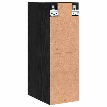 Hangkast Riga Zwart eiken 20 x 29,5 x 60 cm Bewerkt hout