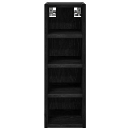 Hangkast Riga Zwart eiken 20 x 29,5 x 60 cm Bewerkt hout