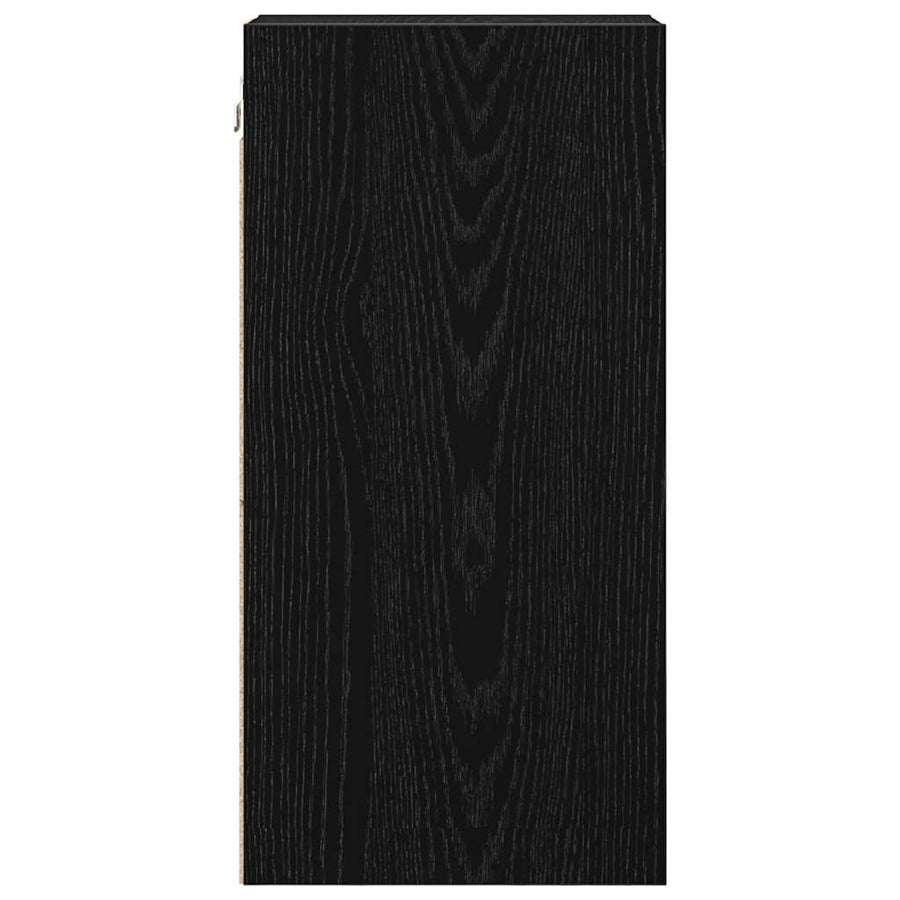 Hangkast Riga Zwart eiken 20 x 29,5 x 60 cm Bewerkt hout